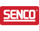 Red and white Senco logo with the brand name in bold white letters inside a red rectangular block. A white underline extends beneath the letters "ENCO," perfectly complementing the distinct branding you find at Scott's Hill Hardware.