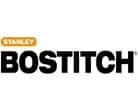 Logo of Stanley Bostitch, featuring the company’s name in black capital letters, and the word "Stanley" inside a yellow rectangle above the "B" in Bostitch. Available at Scott's Hill Hardware.