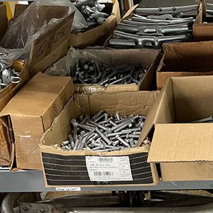 fasteners (bolts, screws, pins)